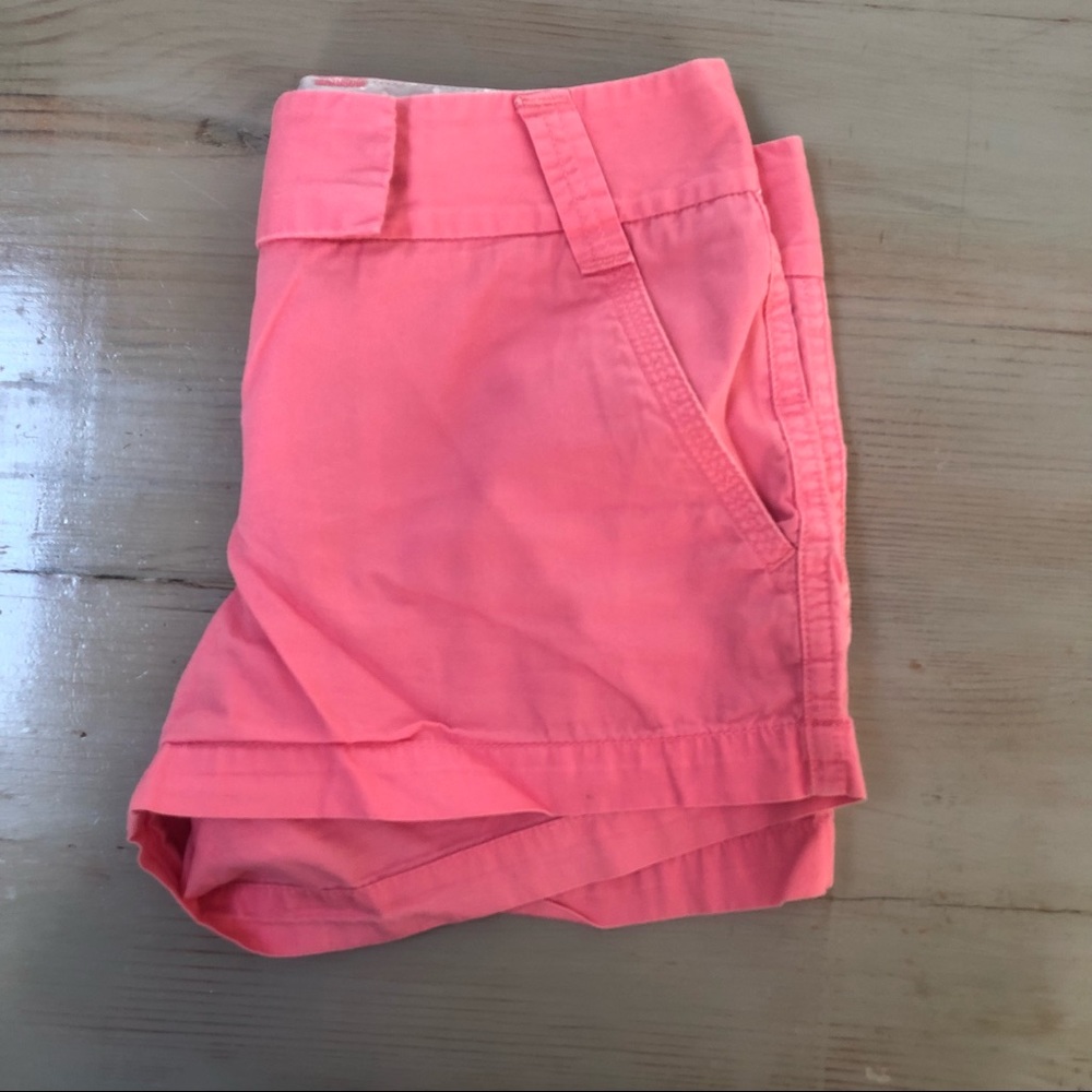 J Crew Chino Pink Shorts 0